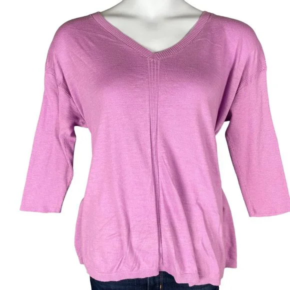 Talbots Pink Relaxed Fit Blouse - Picture 1 of 12